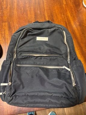 Ju-Ju-Be Black Backpack with Silver Accents